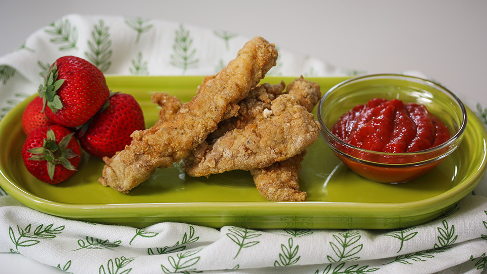 Rani Chicken Fingers with Red Pepper Ketchup